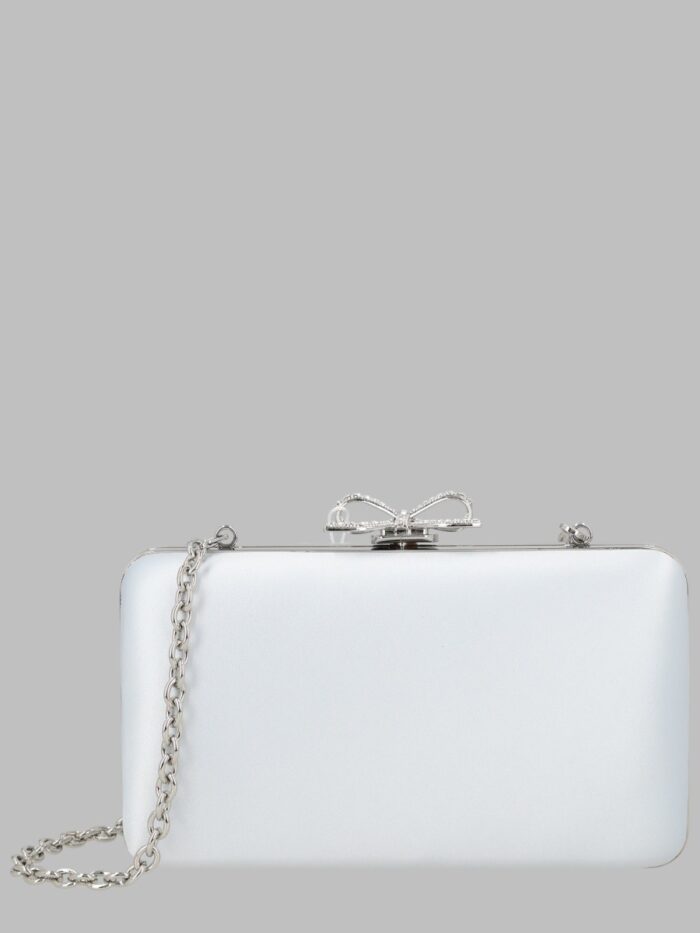 self portrait clutch blu in raso SELF-PORTRAIT Clutch Blu In Raso