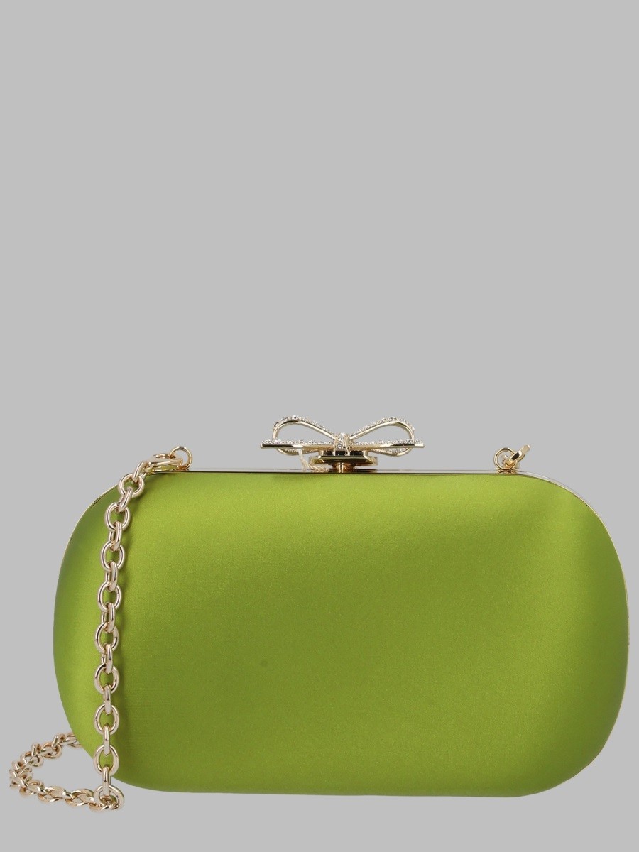 SELF-PORTRAIT Clutch In Raso Con Fiocco