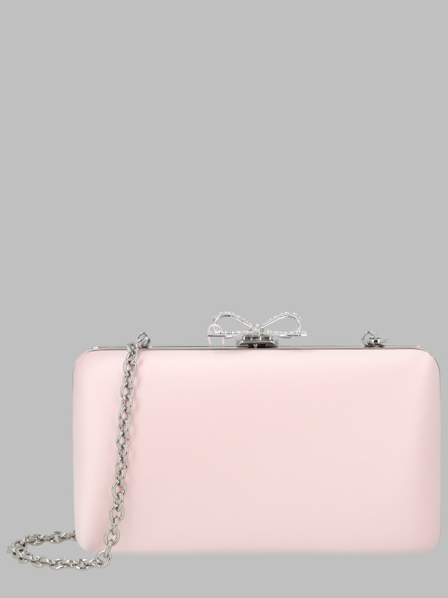SELF-PORTRAIT Clutch Rosa In Raso