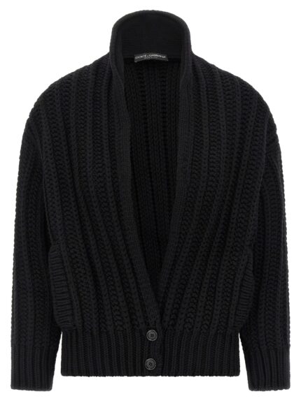 Dolce & Gabbana Coarse Wool Cardigan