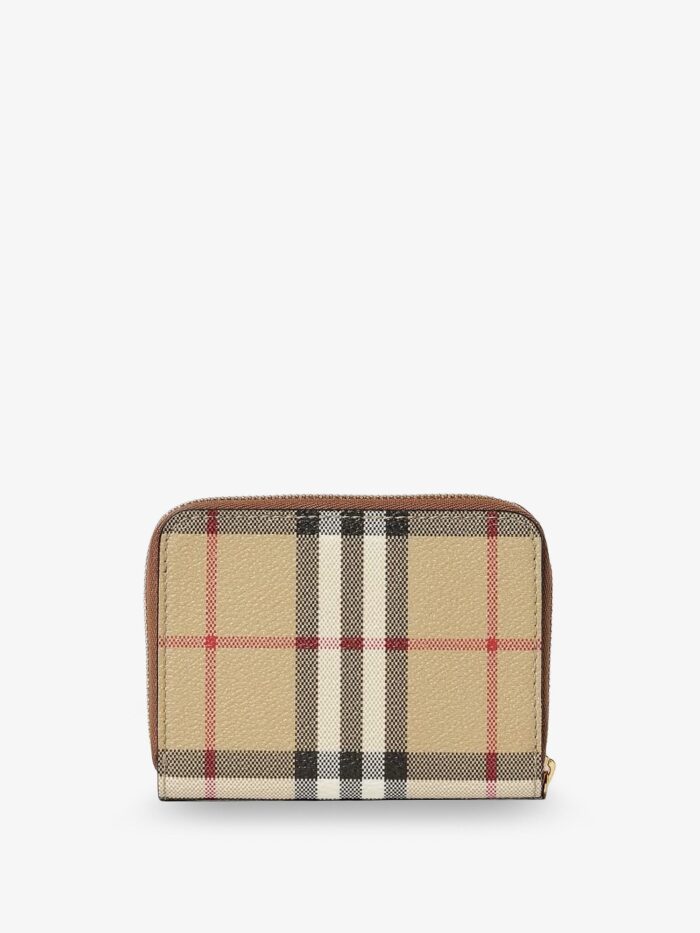 Burberry Coated Canvas With Check Pattern