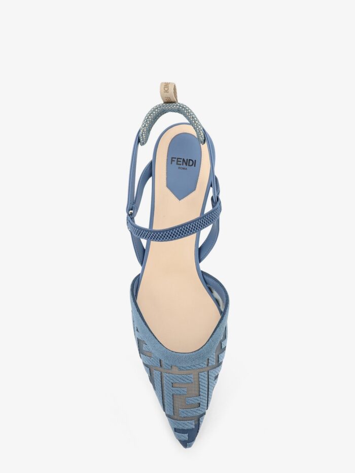 Fendi Colibri Mesh Pump With FF Embroidery