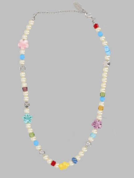 Off-white COLLANA CON PERLINE