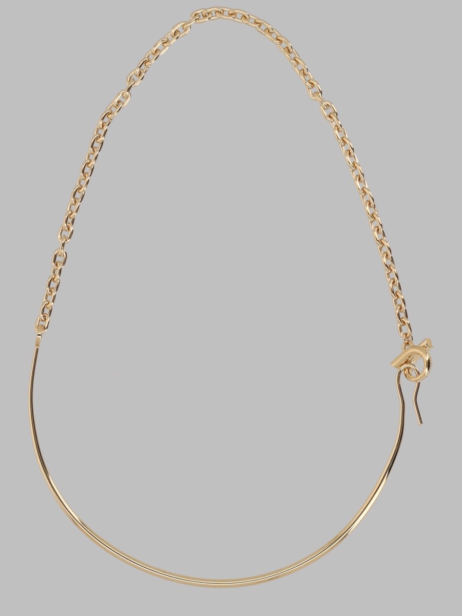 Ferragamo Collana "Gancini" Con Cristalli