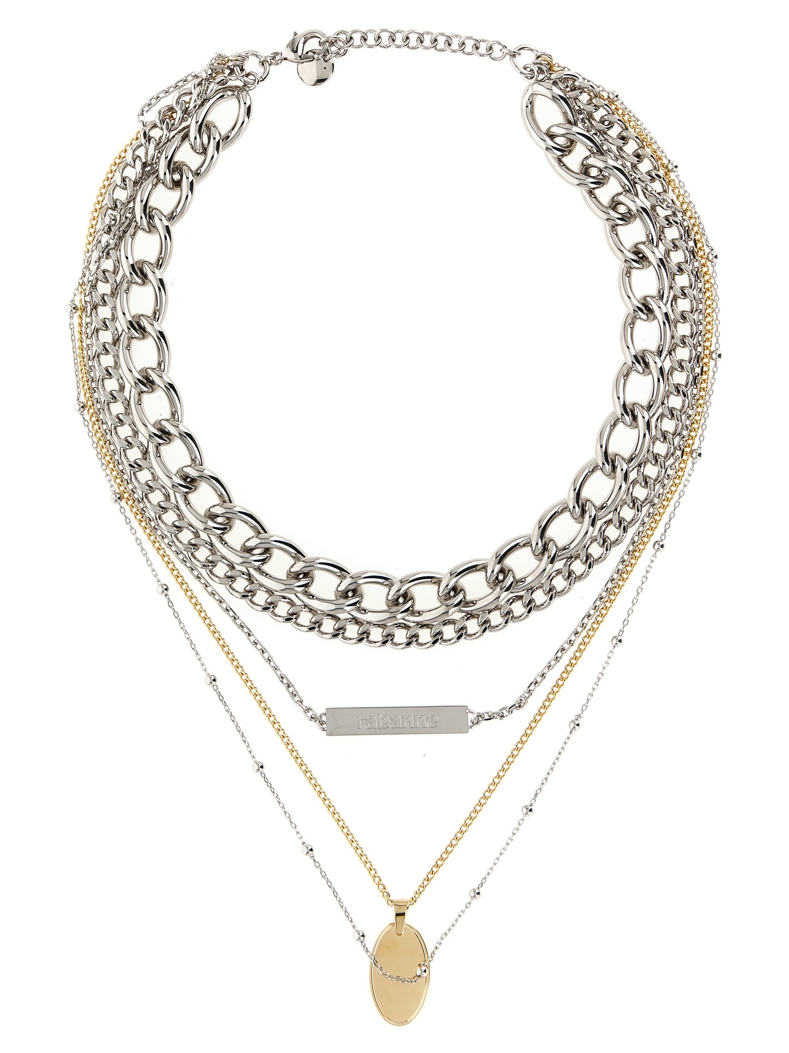 Paco Rabanne ' Collier 5 Rangs' Necklace