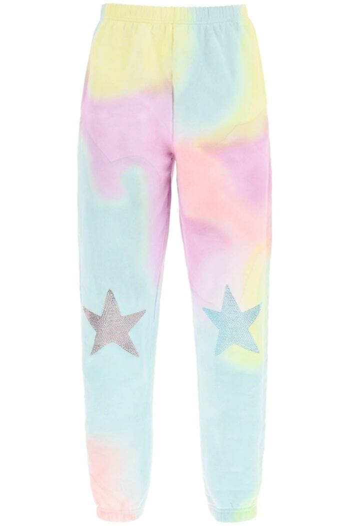 COLLINA STRADA 'scholastic' Tie-dye Jogger Pants With Rhinestones