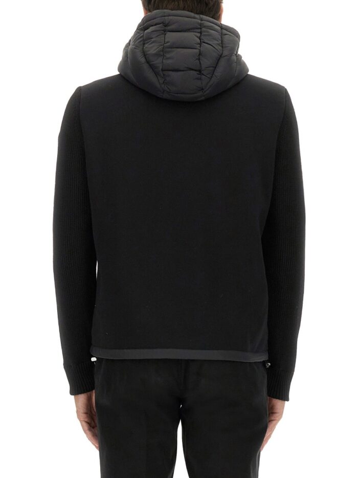 COLMAR ORIGINALS HOODED JACKET WITH KNITTED SLEEVES