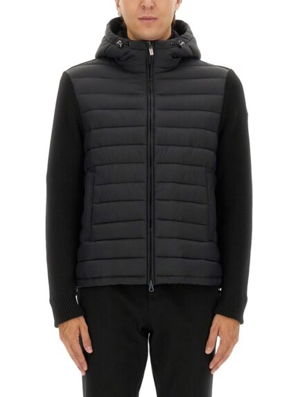 COLMAR ORIGINALS HOODED JACKET WITH KNITTED SLEEVES
