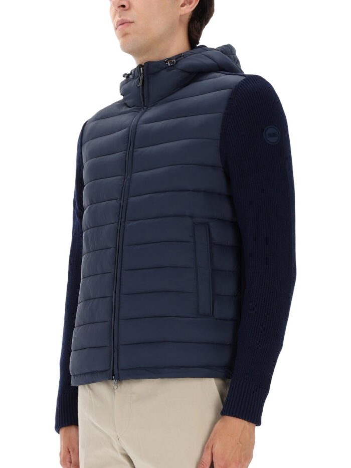 COLMAR ORIGINALS HOODED JACKET WITH KNITTED SLEEVES