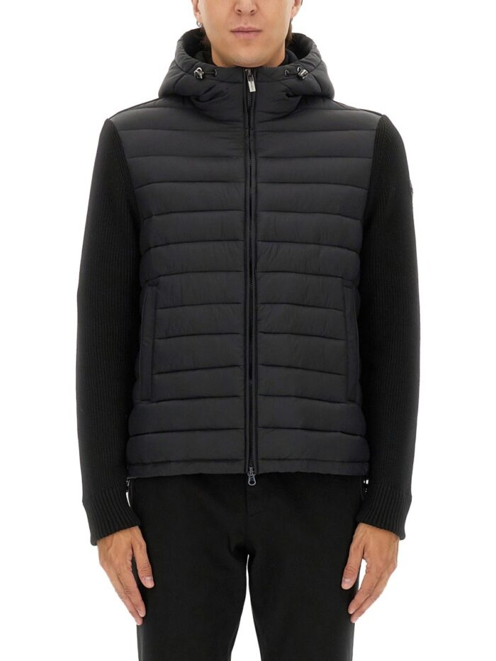 COLMAR ORIGINALS HOODED JACKET WITH KNITTED SLEEVES