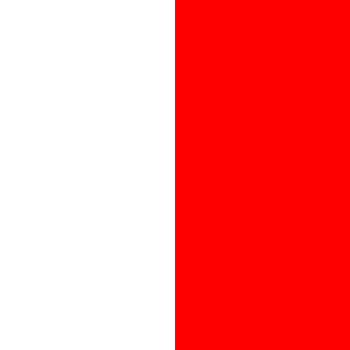 Colour Attribute White Red Swatch