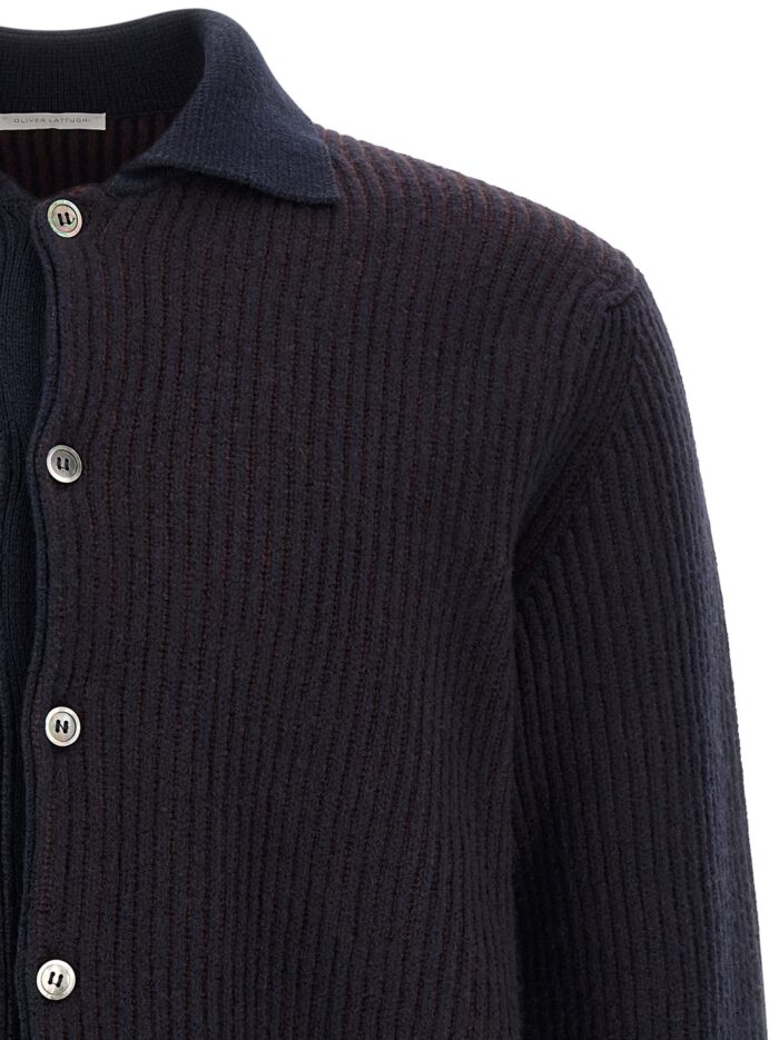 OLIVER LATTUGHI Color-block Cardigan