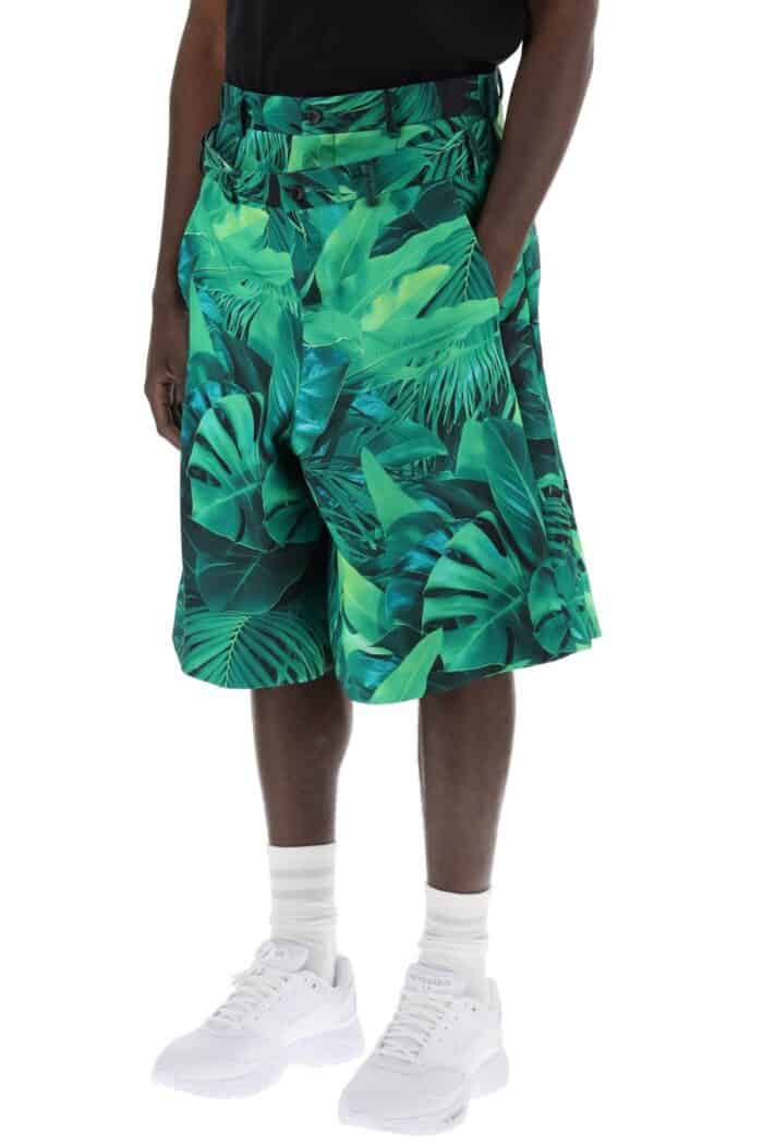 COMME DES GARCONS HOMME PLUS "jungle Bermuda With Double Front Layer