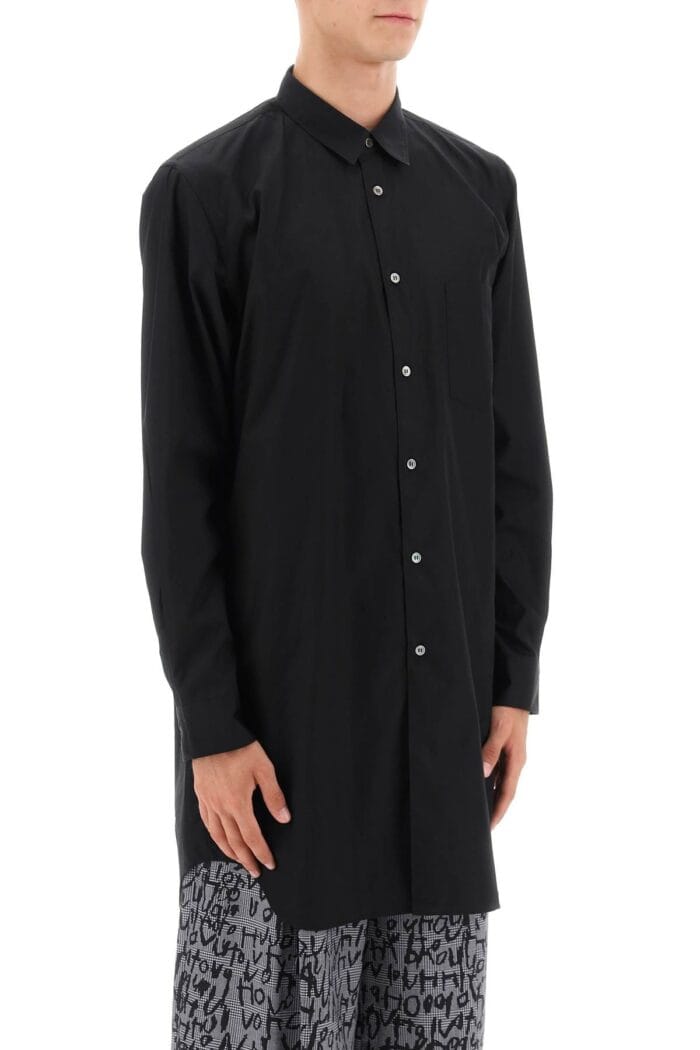 Comme Des Garcons Homme Plus Maxi Shirt In Poplin