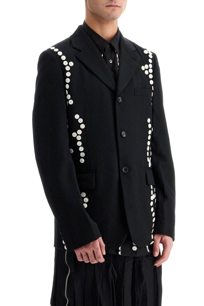 COMME DES GARCONS HOMME PLUS Single-breasted Jacket With Decorative Buttons