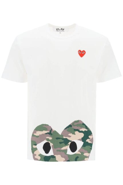 Comme Des Garcons Play Camouflage Heart T-shirt