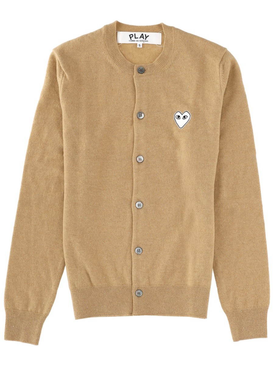 COMME DES GARCONS PLAY CARDIGAN WITH LOGO