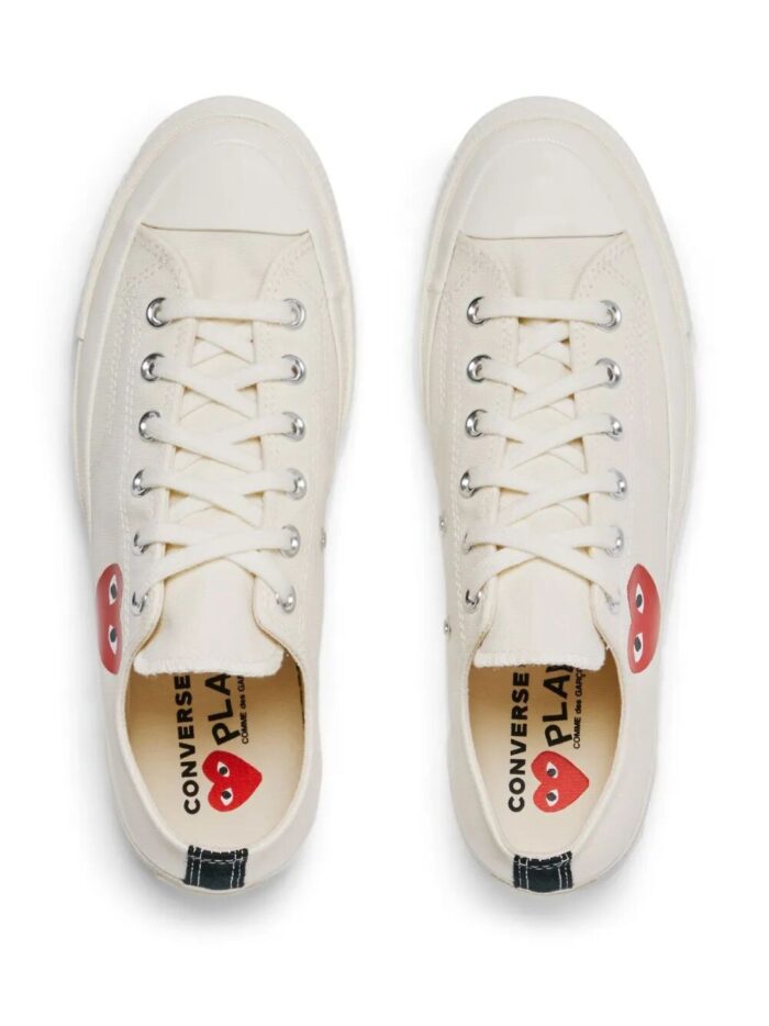 COMME DES GARCONS PLAY Chuck `70 Small Red Heart Canvas Sneakers