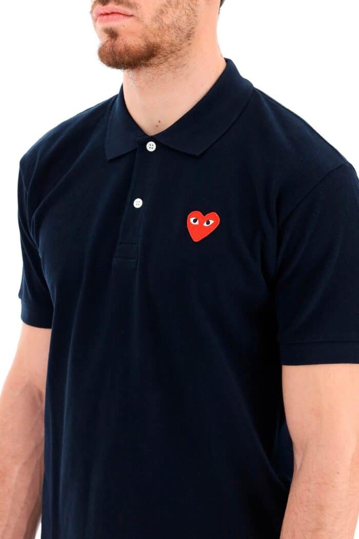 Comme Des Garcons Play Heart Polo Shirt