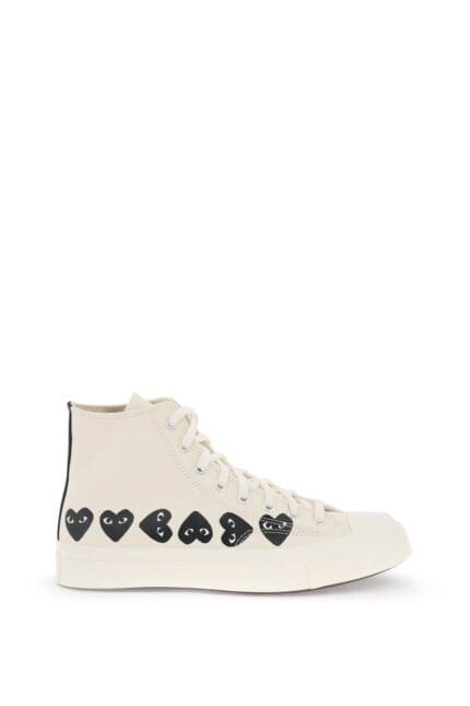 Comme Des Garcons Play Multi Heart Converse X Comme Des Garons Play Hi-top Sneakers