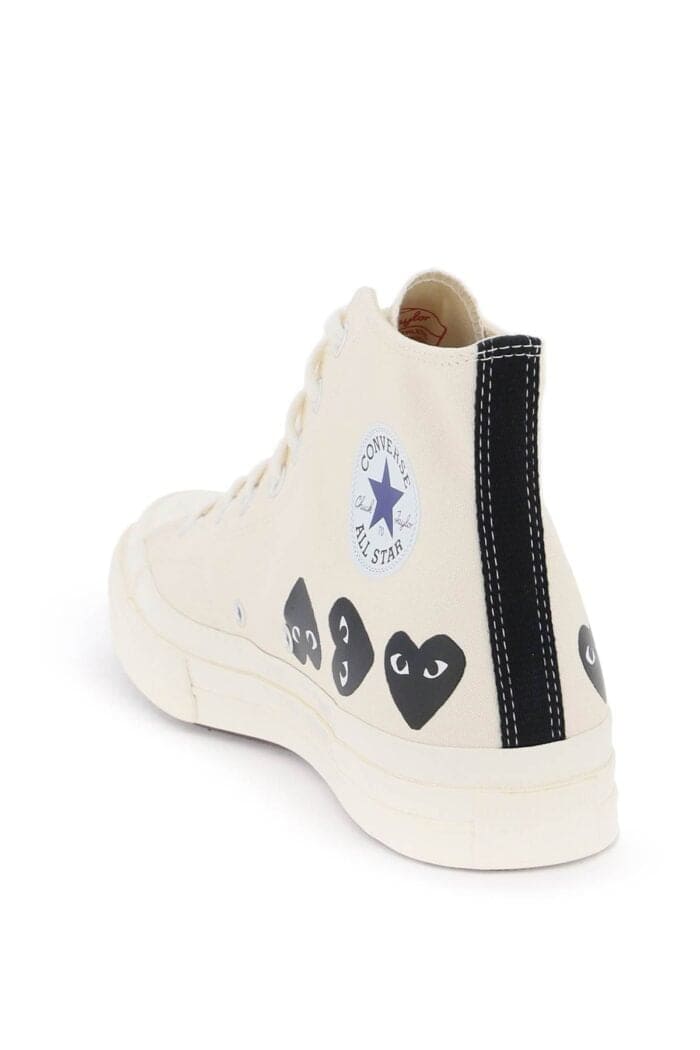 Comme Des Garcons Play Multi Heart Converse X Comme Des Garons Play Hi-top Sneakers