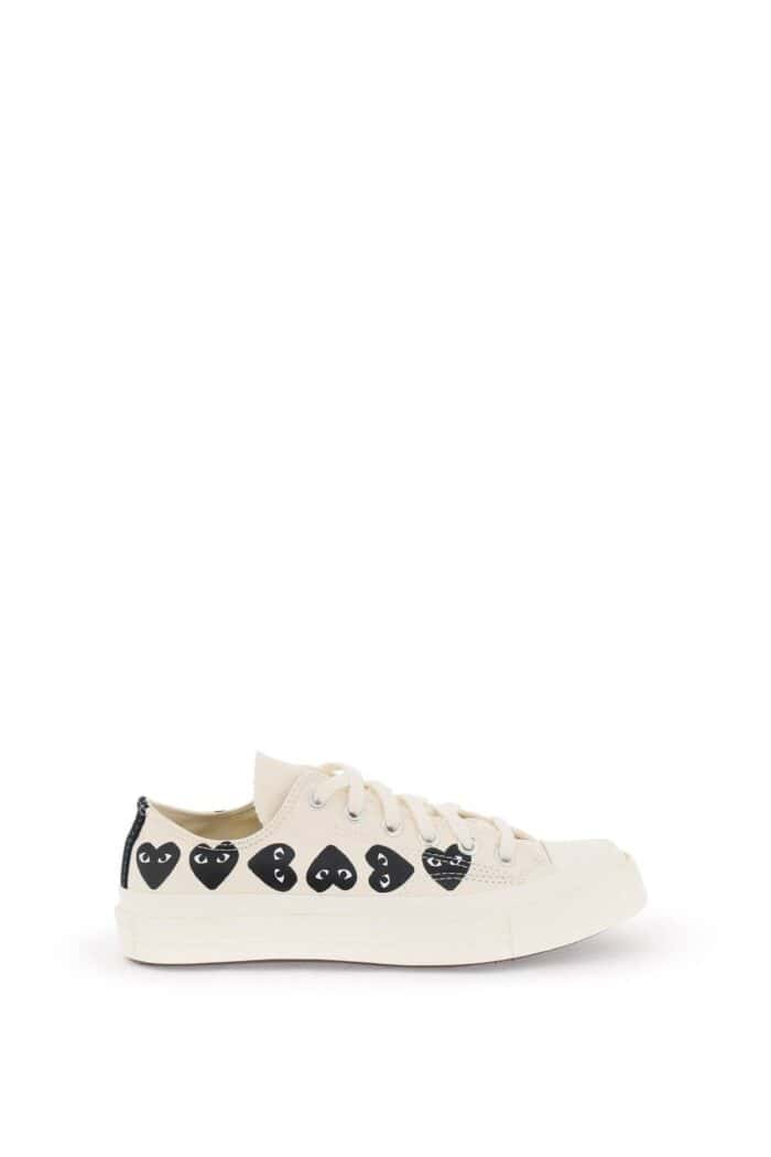 Comme Des Garcons Play Multi Heart Converse X Comme Des Garons Play Low-top Sneakers