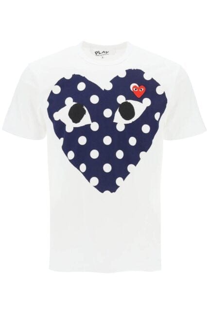 Comme Des Garcons Play Polka Dot Heart T-shirt