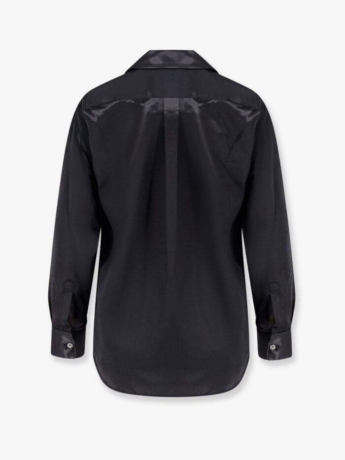 COMME DES GARCONS PLAY Satin Shirt With Maxi Bow