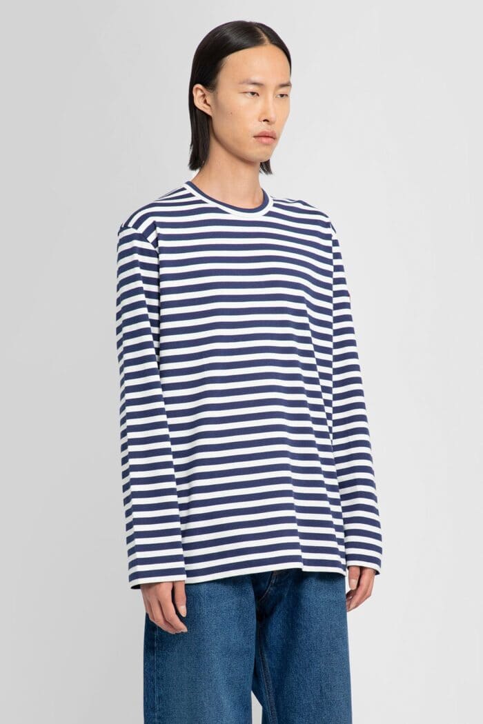 COMME DES GARCONS PLAY Striped Jersey Long Sleeve T-shirt