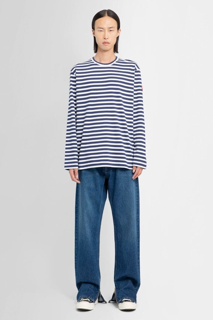 COMME DES GARCONS PLAY Striped Jersey Long Sleeve T-shirt