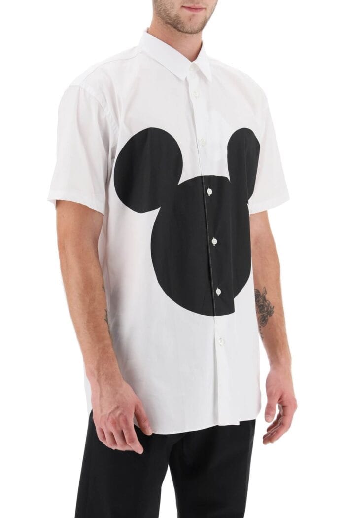 Comme Des Garcons Shirt Mickey Mouse Print Shirt