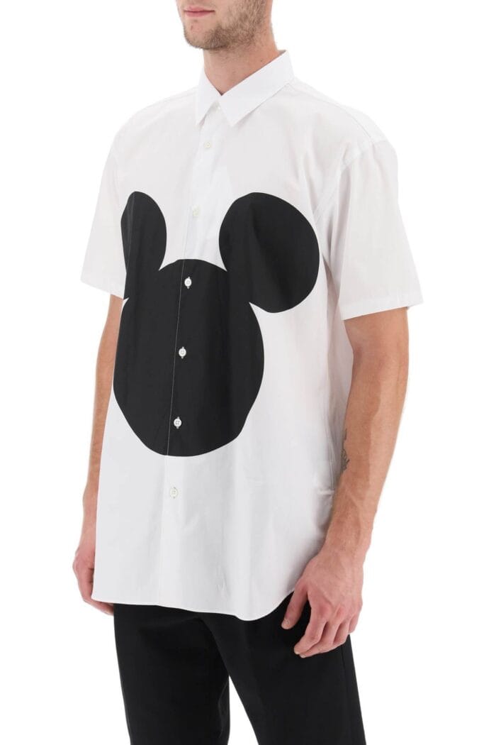 Comme Des Garcons Shirt Mickey Mouse Print Shirt