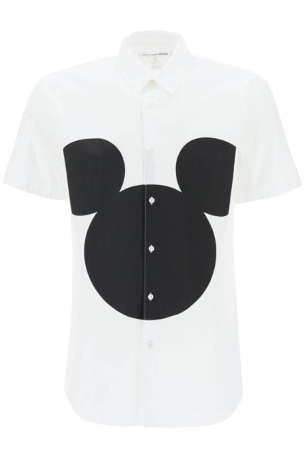 Comme Des Garcons Shirt Mickey Mouse Print Shirt