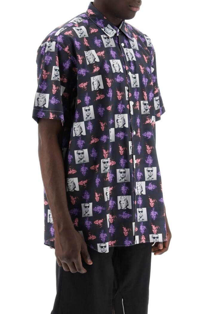 COMME DES GARCONS SHIRT Short-sleeved Shirt With Andy Warhol Print