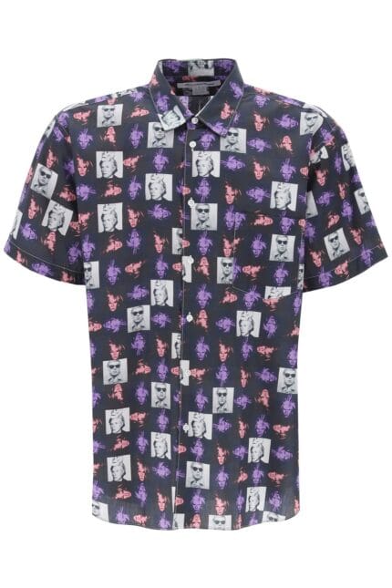 COMME DES GARCONS SHIRT Short-sleeved Shirt With Andy Warhol Print