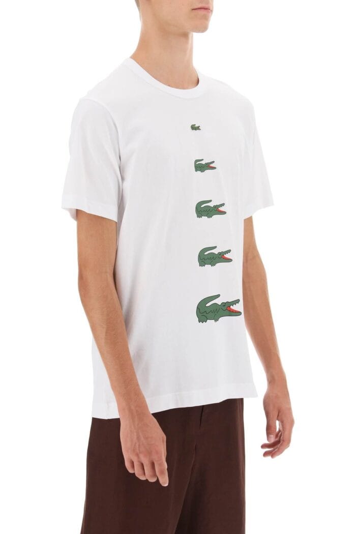 Comme Des Garcons Shirt X Lacoste Crocodile Print T-shirt