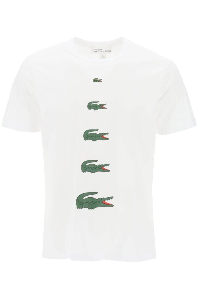 Comme Des Garcons Shirt X Lacoste Crocodile Print T-shirt