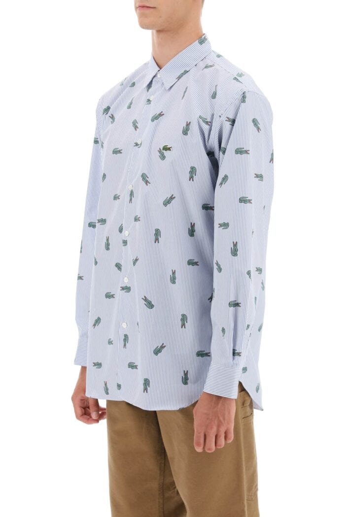 COMME DES GARCONS SHIRT X Lacoste Oxford Shirt With Crocodile Motif