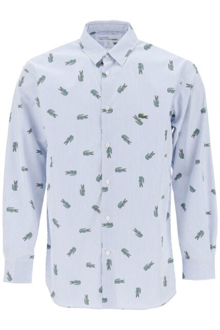 COMME DES GARCONS SHIRT X Lacoste Oxford Shirt With Crocodile Motif