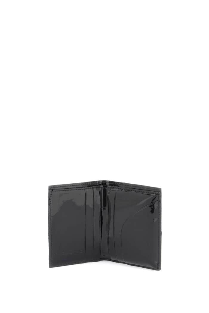 COMME DES GARCONS WALLET Bifold Patent Leather Wallet In