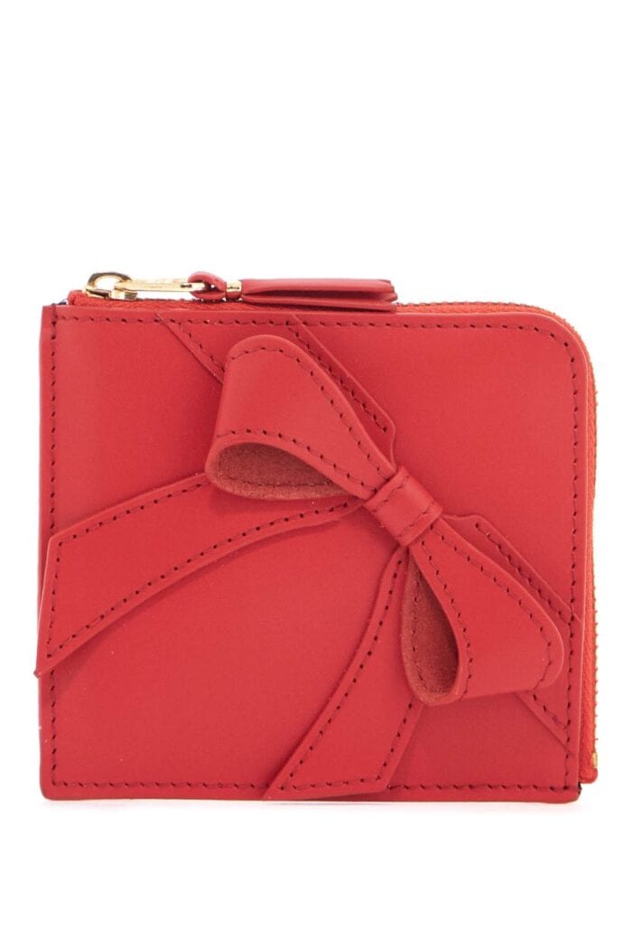 COMME DES GARCONS WALLET Large Red Bow Wallet Big Bow