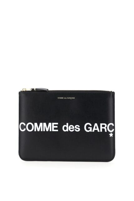 COMME DES GARCONS WALLET Leather Pouch With Logo