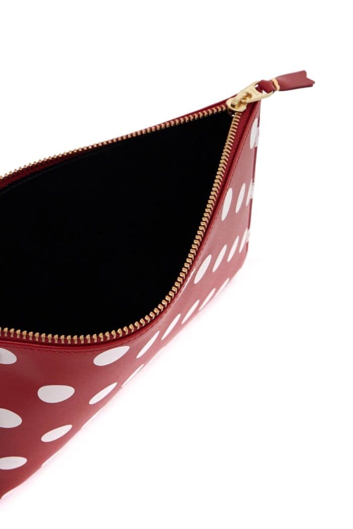 COMME DES GARCONS WALLET 'polka Dot Leather Pouch Bag