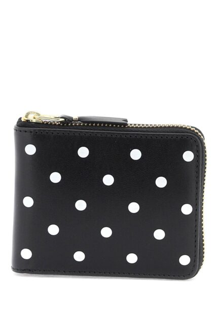 COMME DES GARCONS WALLET Polka Dot Zip Around Wallet