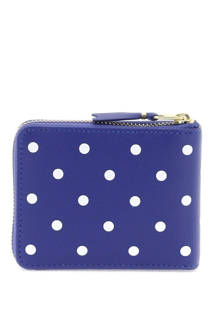 COMME DES GARCONS WALLET Polka Dot Zip Around Wallet With