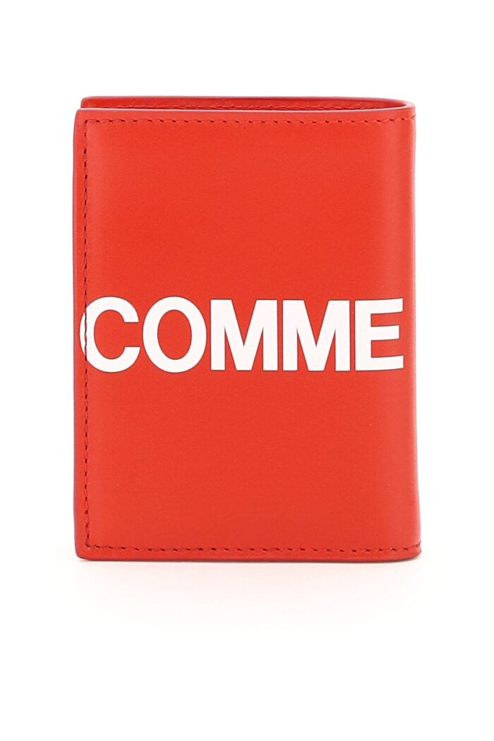 COMME DES GARCONS WALLET Small Bifold Wallet With Huge Logo