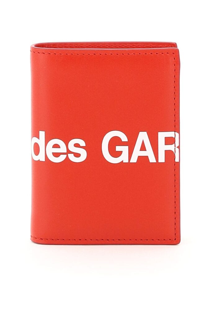 COMME DES GARCONS WALLET Small Bifold Wallet With Huge Logo