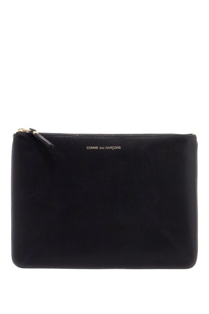 COMME DES GARCONS WALLET Smooth Leather Pouch In Seven Words