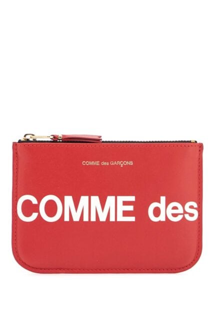 COMME DES GARCONS WALLET Unisex Red Minimalist Leather Wallet