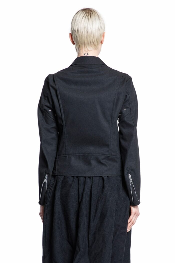 Comme Des Garons Black Slashed Belted Blazer